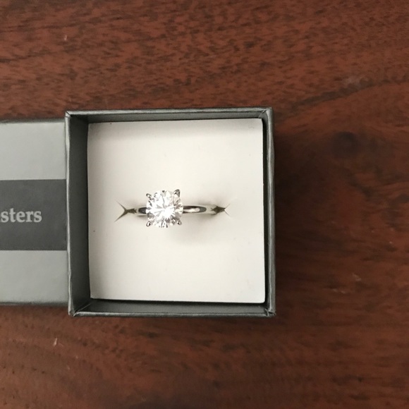 Simulated Diamond Engagement/Promise Ring - Picture 3 of 8